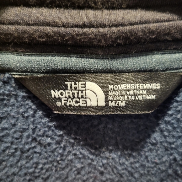 North Face Womens Indi Full Zip Rib Knit Jacket Darkest Spruce Green Size Medium - Picture 7 of 8